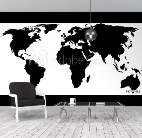 Picture of World map vector illustration
